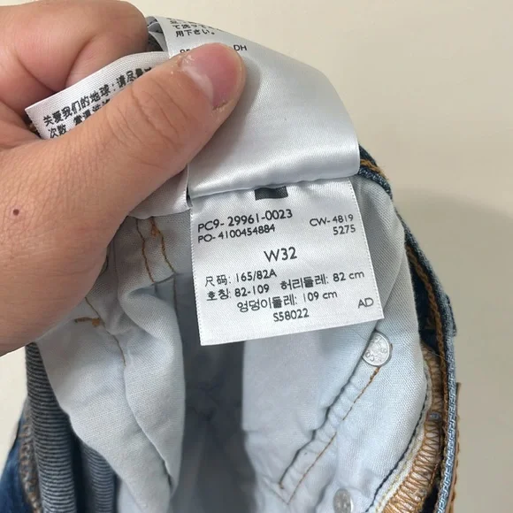 Levi’s Original Fit High-Rise 501 Dark Wash Denim Shorts Size 32 - Picture 11 of 11